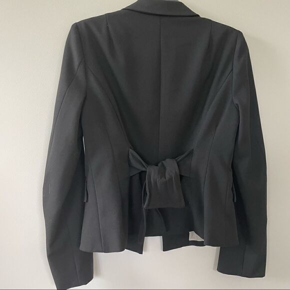Nanette Lepore Boxy Tailored Black Blazer w/ Shoulder Pads - Picture 8 of 13